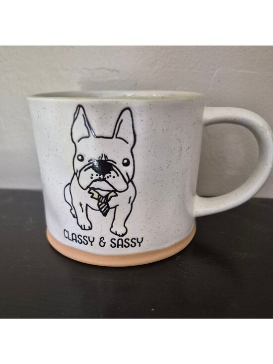 Spectrum Designz Other - Classy & Sassy Frenchie Coffee Mug Speckled Ceramic 2023 Spectrum Designz